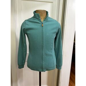 Turtleson Womens Golf Zip Up Size Medium Teal Long‎ Sleeve Cullasaja  Logo